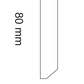 HD SKIRTING COLOR SELECTION - JT1118 -  BATTISCOPA 2000x80x14 mm - ARD