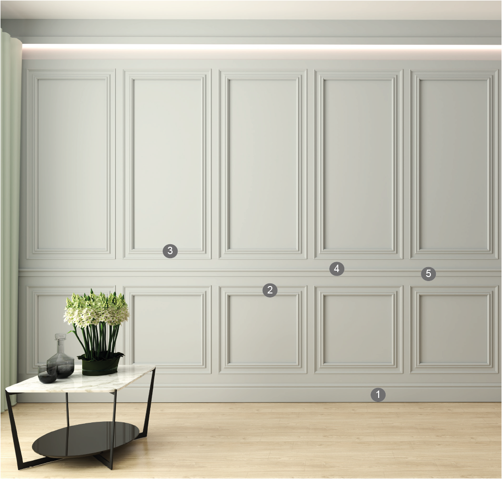 LE BOISERIE SERIE SPAZIO - PA4015 - CORNICI IN DUROPOLIMERO - ARD ...