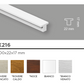 WALL PANEL - Giunzione - JX216A - JX218A
