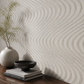 Carta da parati Marburg  Wallcovering - 59820 grigio perla motivo a onde effetto 3D