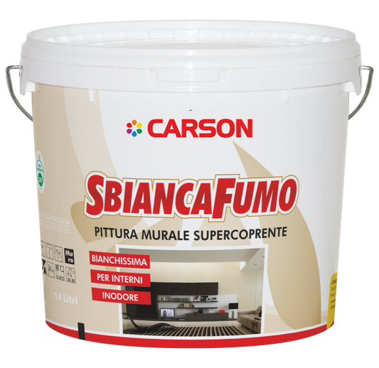 SBIANCAFUMO - PITTURA SUPER COPRENTE - CARSON