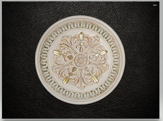 ROSONE IN GESSO (D423)