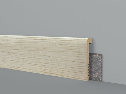 HD SKIRTING - COLOR SELECTION JC999 ROVERE SBIANCATO - COPRI BATTISCOPA 2000X100X25 mm  - TUTTI I COLORI - ARD