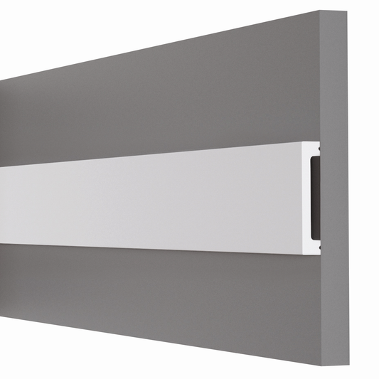 LE BOISERIE  - Cornici a parete JX105 | Bianco - 2000x75x13mm - ARD